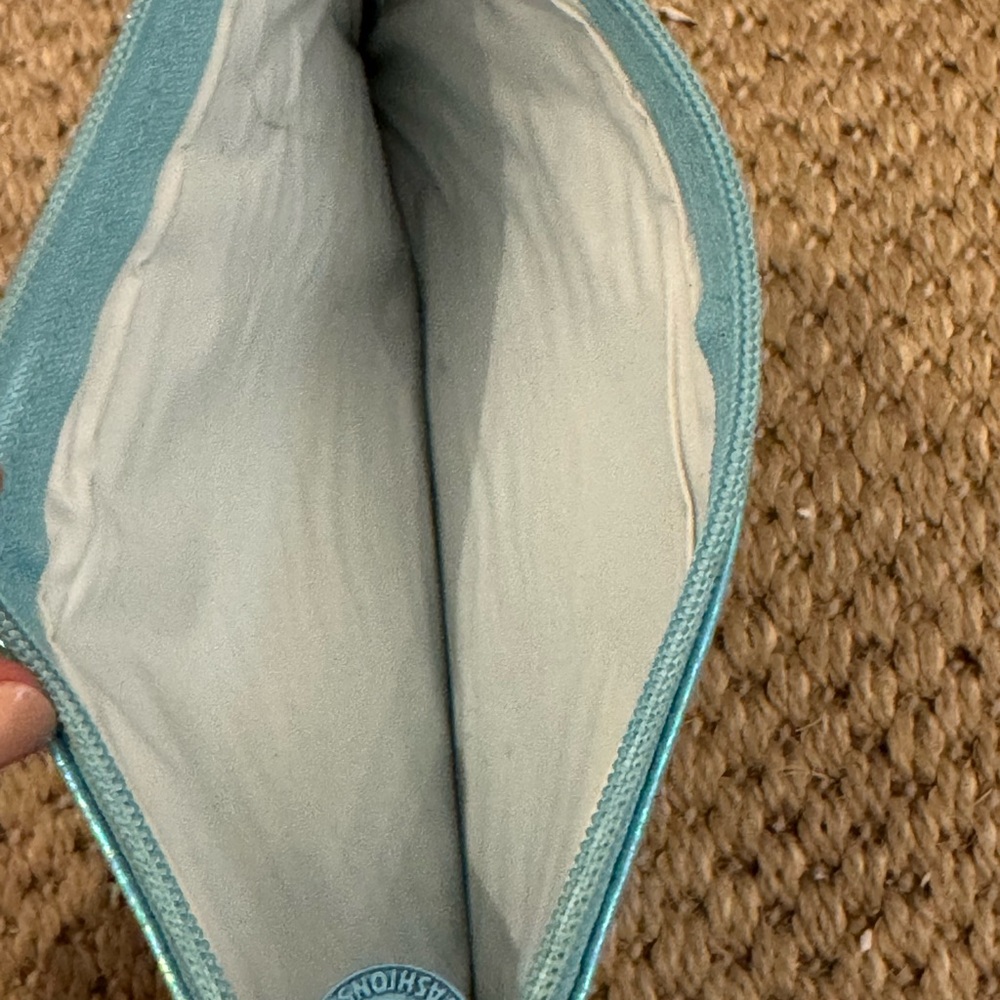 RARE Vtg Lisa Frank Mermaid Blue Iridescent 3 Ring Zip Up. New no tags. Rare! - Picture 7 of 8